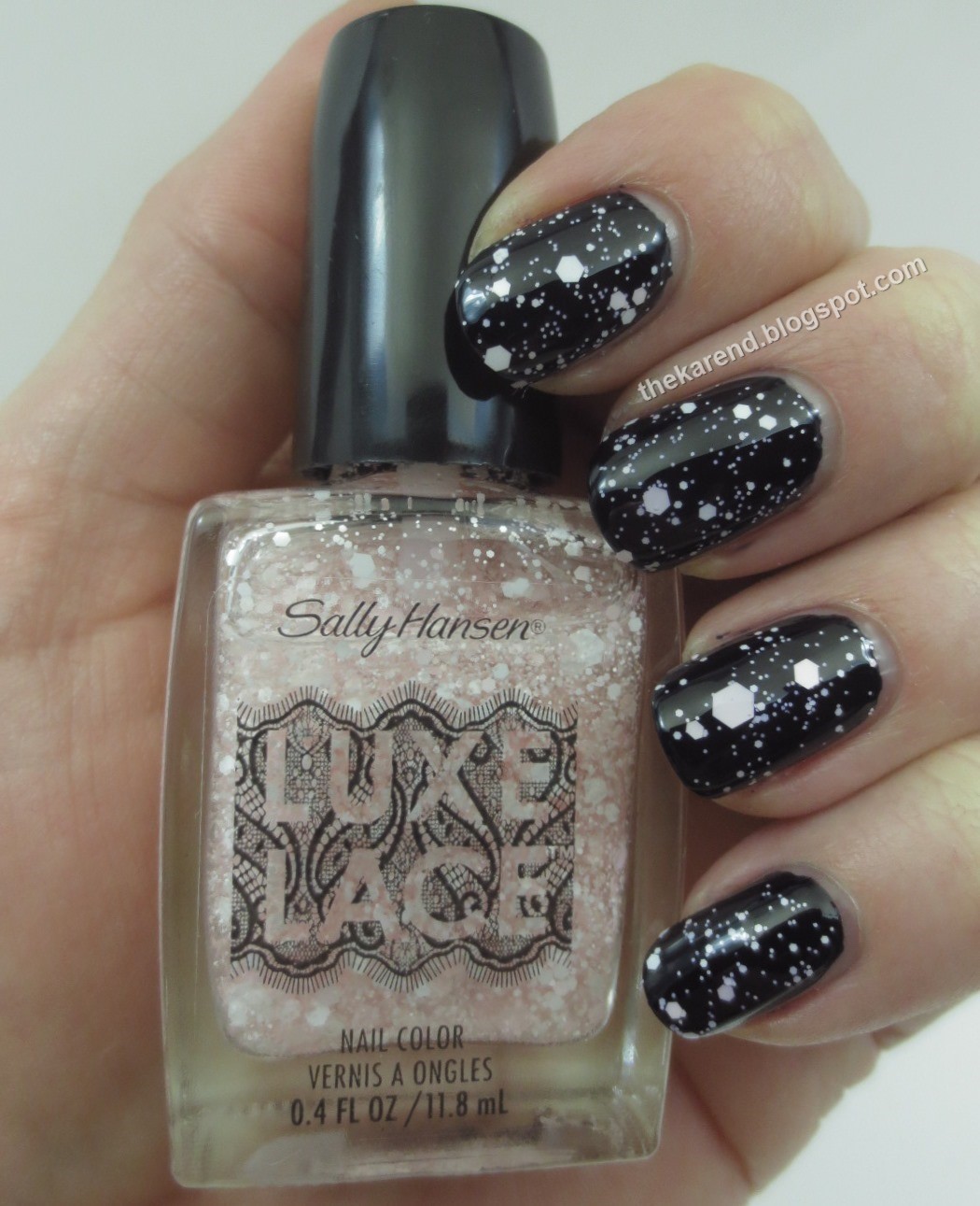 Frazzle and Aniploish: Sally Hansen Patent Gloss and Luxe Lace Swatches