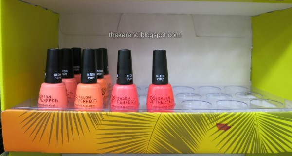 Salon Perfect Neon Pop nail polish display