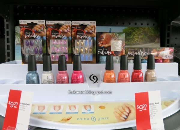 China Glaze Shades of Paradise collection display