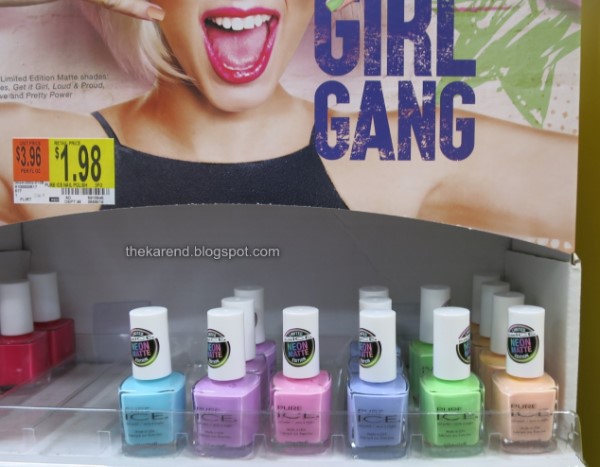 Pure Ice Girl Gang nail polish display