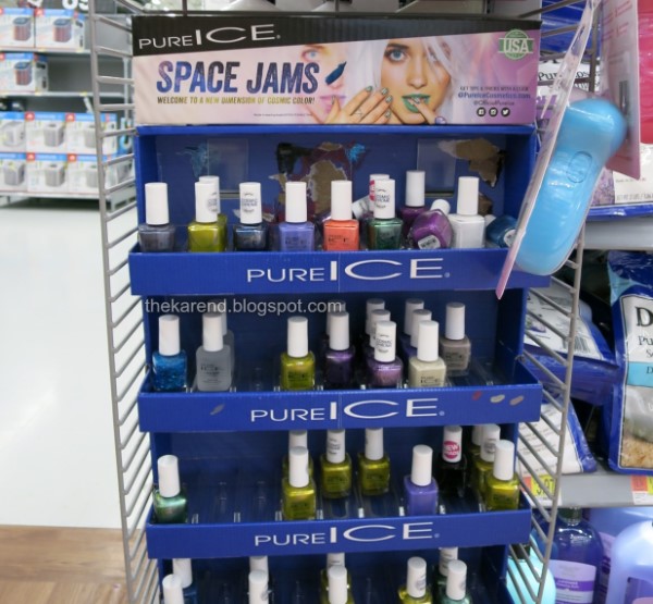 Pure Ice Space Jams nail polish display