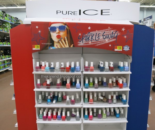 Pure Ice Sparkle Swag nail polish display
