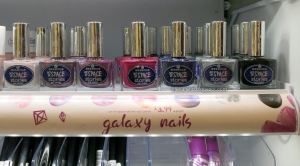 Essence Galaxy Nails polish display