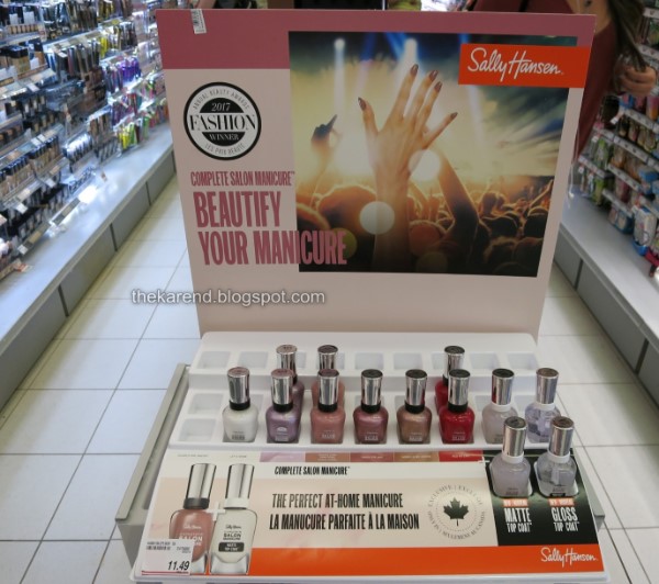 Sally Hansen Complete Salon Manicure Canadian exclusive nail polish display