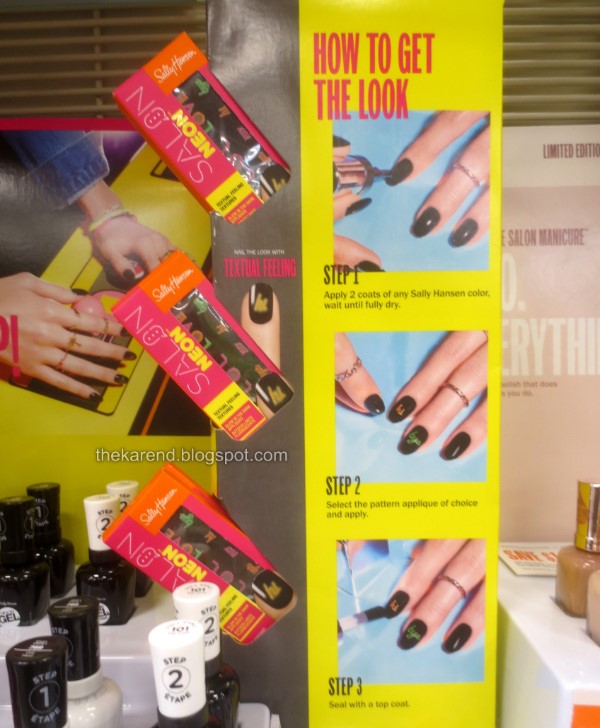 Sally Hansen Salon Neon nail polish display