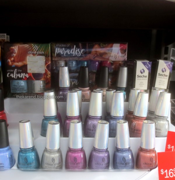 China Glaze OMG Flashback collection nail polish display