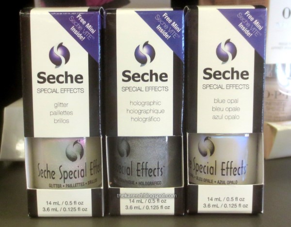 Seche Special Effects nail polish display