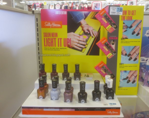 Sally Hansen Salon Neon nail polish display