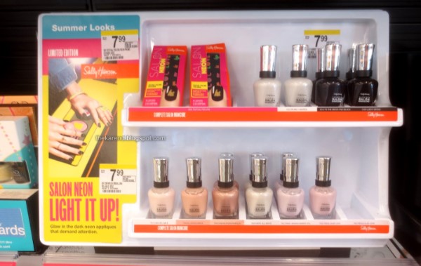 Sally Hansen Salon Neon nail polish display