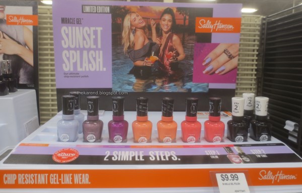 Sally Hansen Miracle Gel Sunset Splash nail polish display