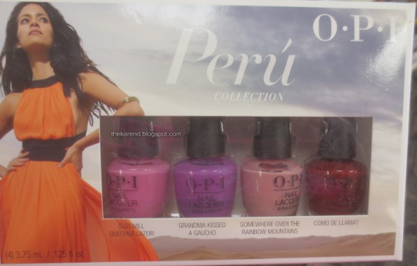 OPI Peru mini nail polish set