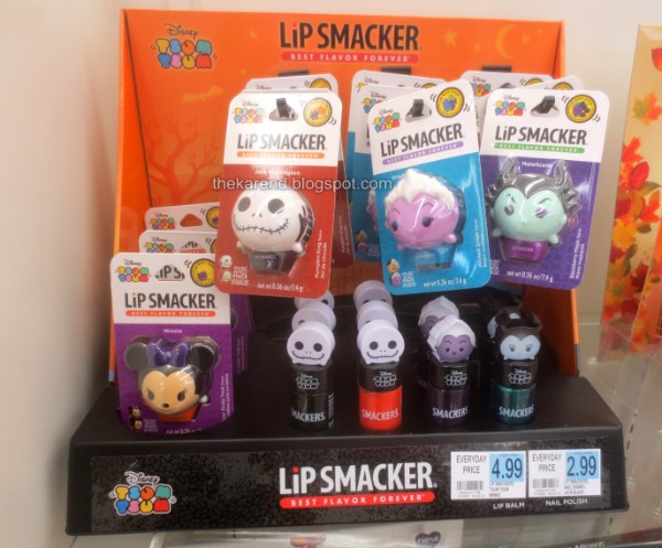 Lip Smackers Halloween Disney Tsum Tsum nail polish display