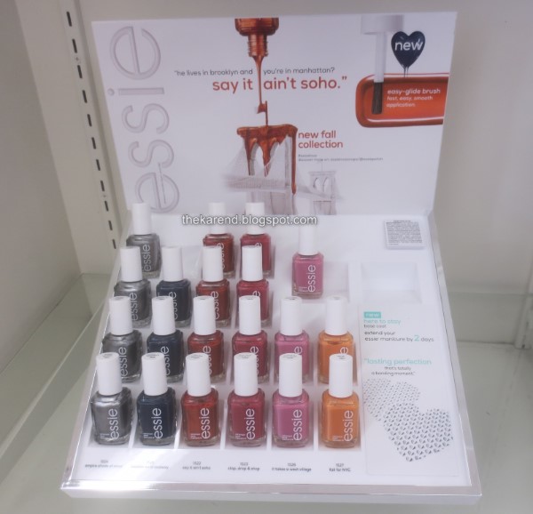 Essie fall Say It Aint Soho nail polish display