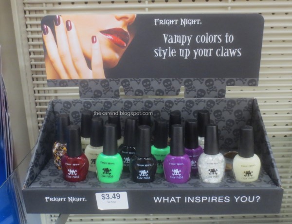 Fright Night Claw Polish nail polish display