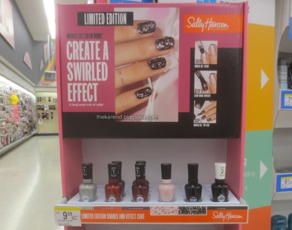 Sally Hansen Miracle Gel Color Whirl nail polish display