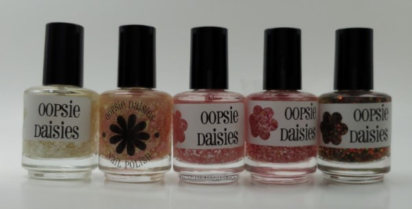 Oopsie Daisies glitter nail polish