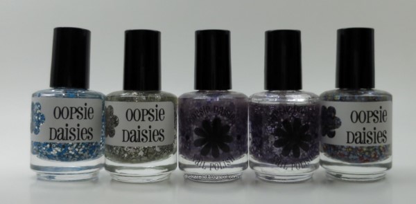 Oopsie Daisies glitter nail polish