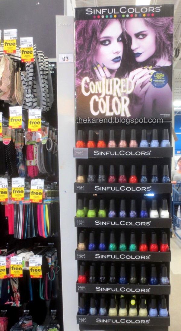 SinfulColors Conjured Color nail polish display