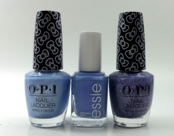 Essie You Do Blue OPI Let Love Sparkle OPI Pile on the Sprinkles