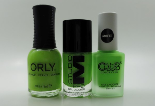 green nail polishes