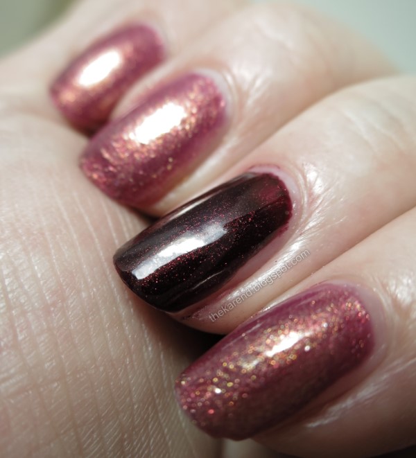 SinfulColors Quick Bliss Flushed and Blackcherry