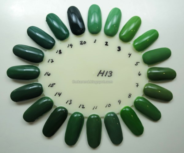 green creme nail polish