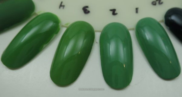 green creme nail polish