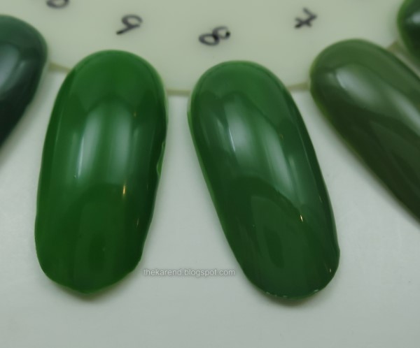 green creme nail polish