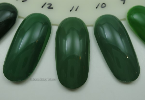 green creme nail polish