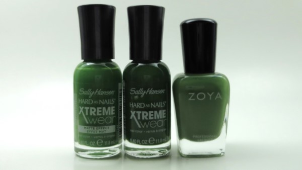 green creme nail polish