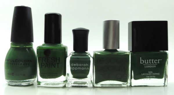 green creme nail polish