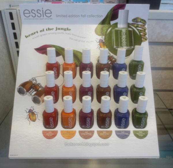 Essie Fall 2020 nail polish collection display