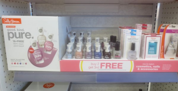 Sally Hansen Good Kind Pure new shades nail polish display