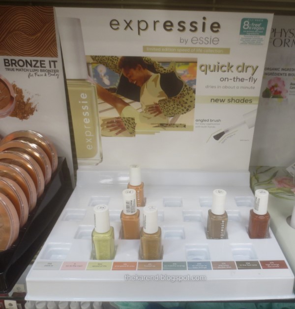Essie Expressie Speed of Life nail polish display