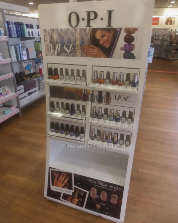 OPI Muse of Milan nail polish display