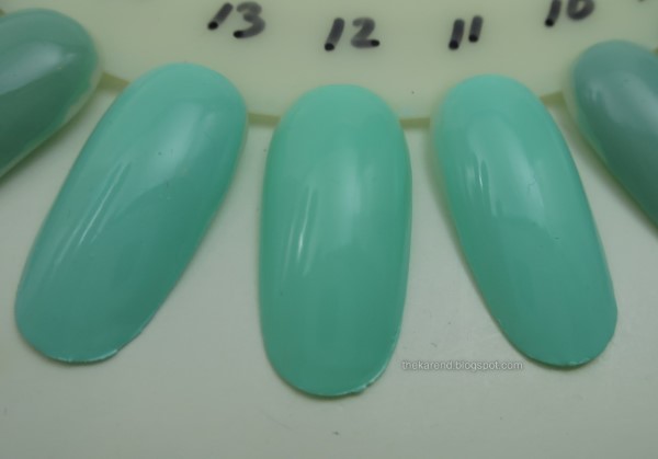 mint and seafoam green nail polish
