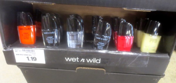 Wet 'n' Wild nail polish display