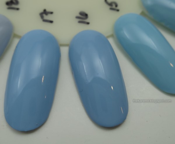 light blue creme nail polishes
