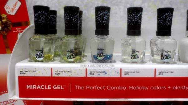 Sally Hansen Miracle Gel Snow Globes display