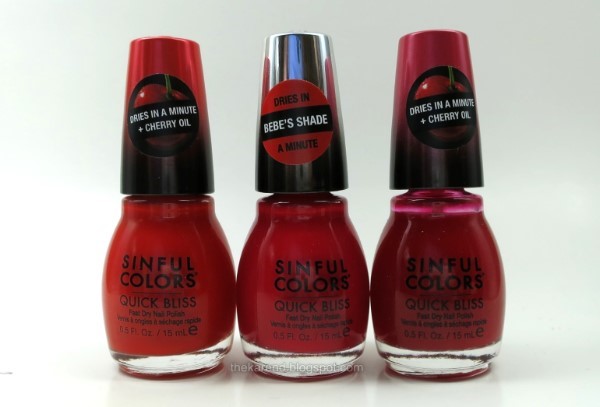 SinfulColors Quick Bliss reds