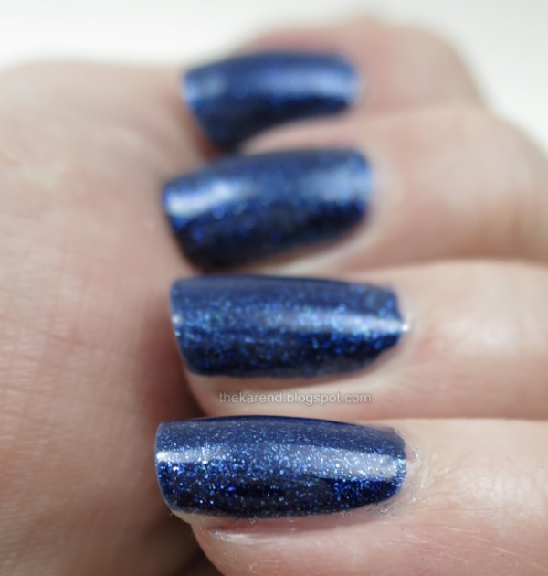 Zoya Meredith blue shimmer nail polish