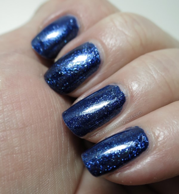 Zoya Meredith blue shimmer nail polish
