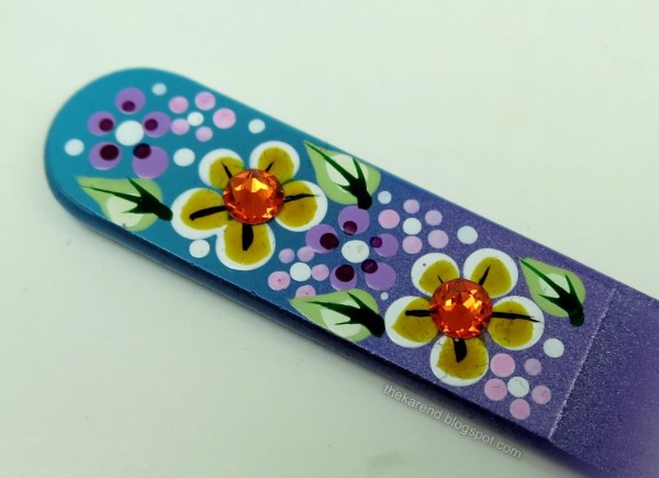 Bohemian glass nail files