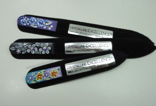 Bohemian glass nail files