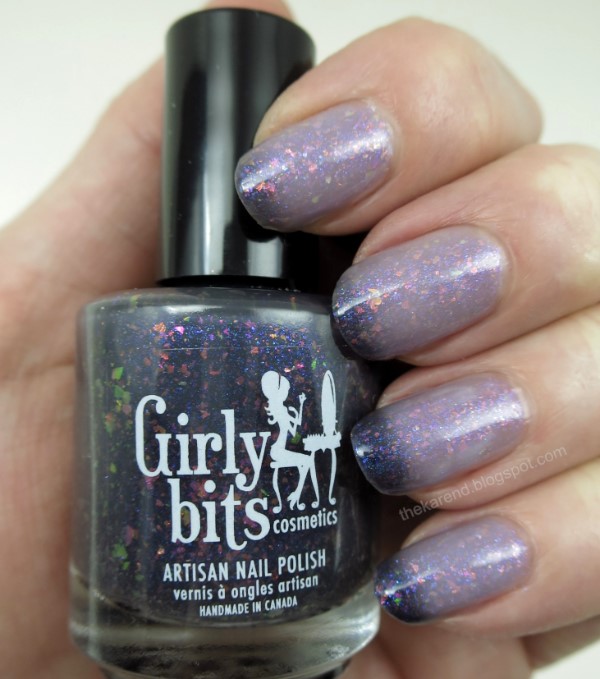 Girly Bits Basic Witch  purple thermal nail polish