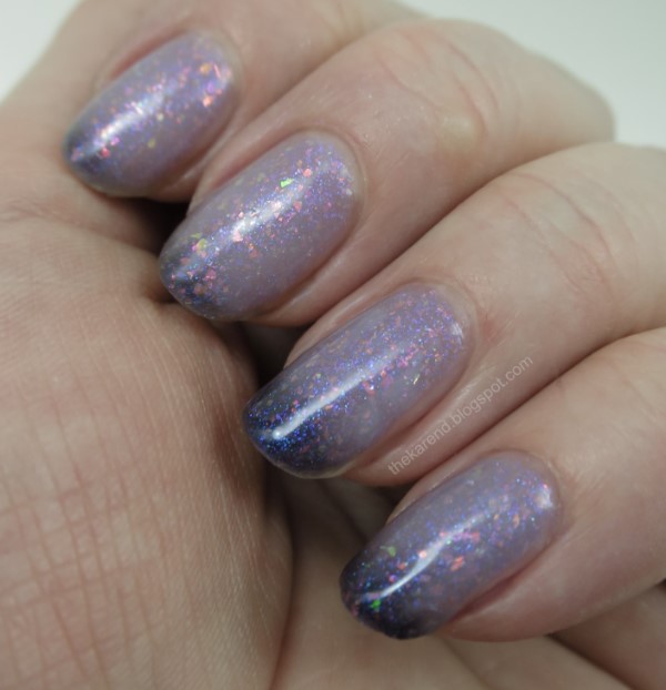 Girly Bits Basic Witch  purple thermal nail polish