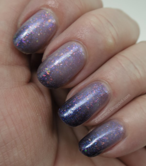 Girly Bits Basic Witch  purple thermal nail polish