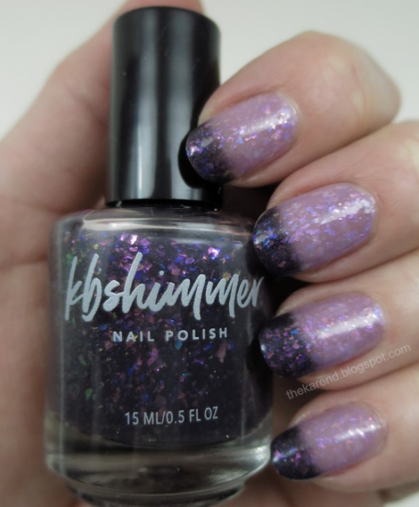 KBShimmer In the Mood purple thermal nail polish