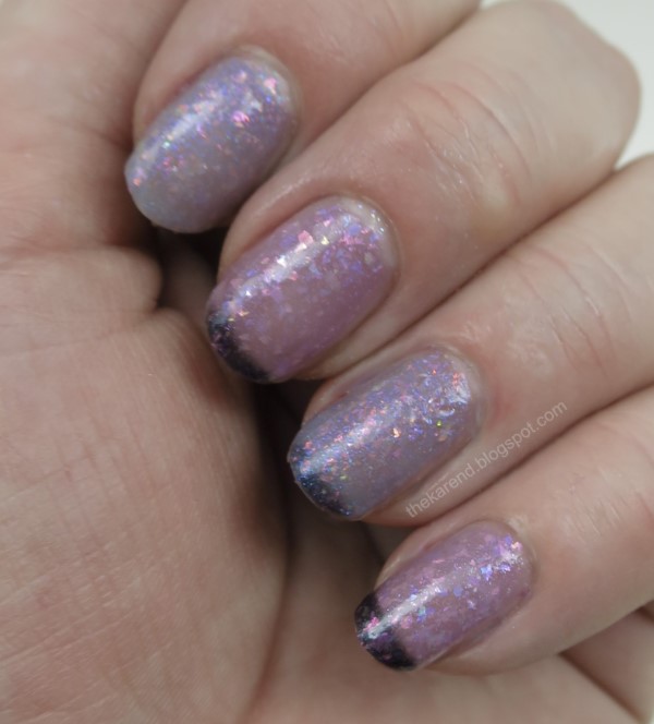 Girly Bits Basic Witch KBShimmer In the Mood purple thermal nail polish