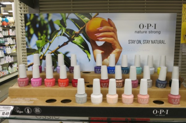 OPI Nature Strong nail polish shelftop display